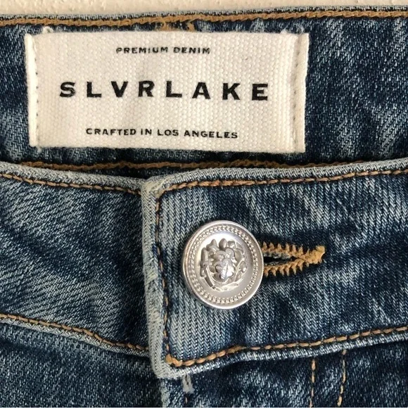 SLVRLAKE 100%Cotton High Rise Straight Jeans 26 - Picture 2 of 11